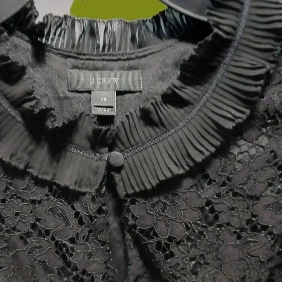 J.crew lace tank top black  size Xsmall - Picture 3 of 8